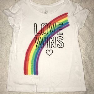 Children’s place love wins shirt
